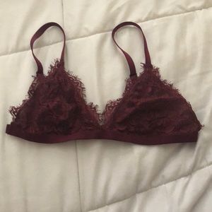 Burgundy bralette